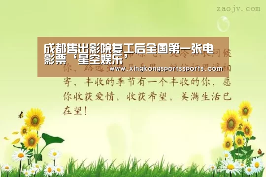 成都售出影院复工后全国第一张电影票‘星空娱乐’(图2)